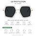 WOWSUN Oversized Big Fashion Sunglasses for Women Irregular Large Shades UV Protection