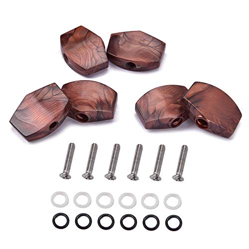 Rfeeuubft Lot de 6 boutons pour accorder la guitare, boutons pour accord, boutons pour têtes mécaniques pour guitare - Les Beatles, Paul McCartney, John Lennon, RIngo Starr, George Harrison Rfeeuubft Lot de 6 boutons pour accorder la guitare, boutons pour accord, boutons pour têtes mécaniques pour guitare – Image 7