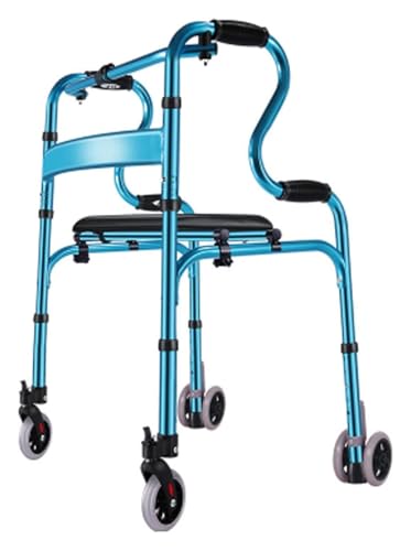 Folding Walker, Lightweight Walkers for Seniors, Can Be Used As Toilet Safety Rail, Compact and Portable