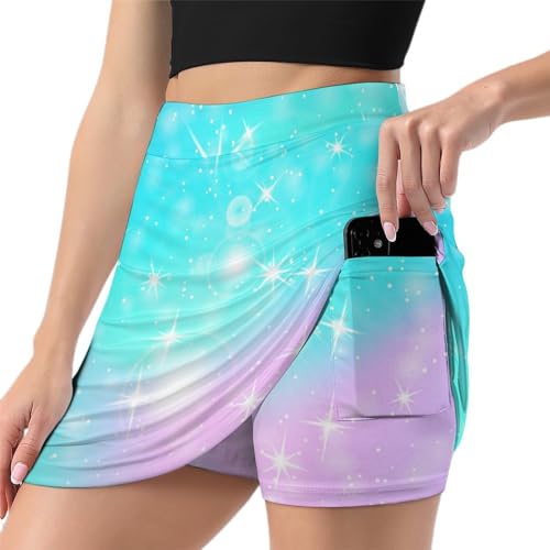 Mini jupe de course avec poche intégrée et tissu stretch respirant