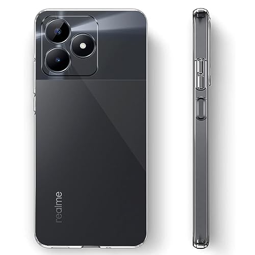 Image of Fashionury Shockproof Crystal Clear Back Cover Case for Realme C51 | Transparent Back Cover Case | 360 Degree Protection for Realme C51