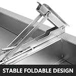 HOMIER 6 FT Concession Shelf with Stainless Steel Frame and Aluminum Alloy Surface Board Drop Down Folding Shelf for… - Image 4
