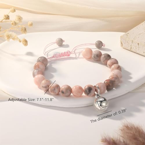 Kvekstio Sport Gift - Cheerleader Volleyball Gymnastics Softball Dance Tennis Swimming Charm Pink Bracelet for Sports Lover4