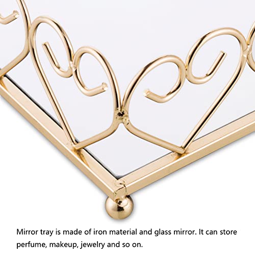 Nuptio Vassoio Specchio Vassoio Oro Lunghezza