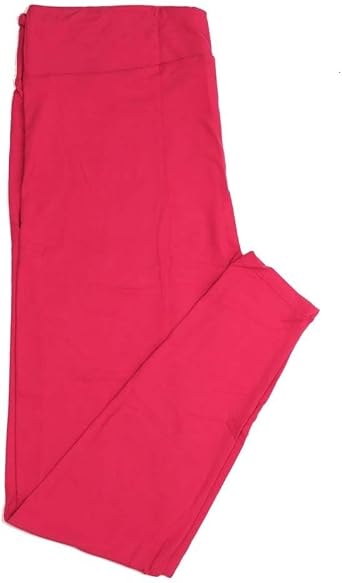 Lularoe Tall Curvy TC Solid Bright Pink Buttery Soft Leggings fits Adult Women Sizes 12-18 410276