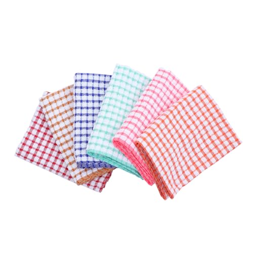 GLEAVI 6Piezas Toallas de Cocina Color Surtido Paños de Limpieza Absorbentes y Duraderos Uso Doméstico y Restaurantes