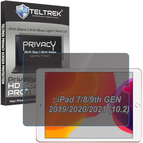 Image of Privacy Matte Anti Peep Screen Guard Compatible With Apple iPad 10.2 7 /8 /9th Gen (2019 /20 /21) Tab 10.2 inch Inch Tablet Anti Spy Screenguard Not a Tempered Glass Screen Protector