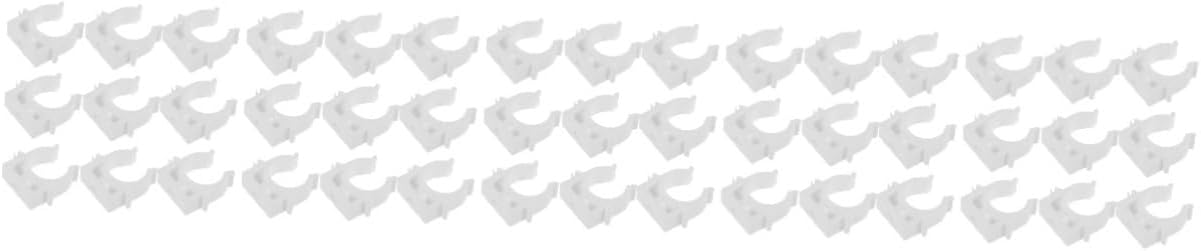 Gatuida 120pcs Pipe Mounting Clamps Shaped Support Clips for Water Pipes and Hoses Easy Installation Brackets for Home and Industrial Use