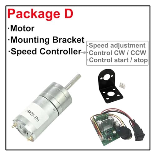 Moteur à engrenage DC 12V idéal pour motoriser vos projets de bricolage et robots