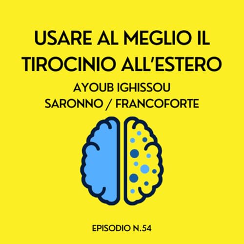Page de couverture de Usare al meglio il tirocinio all'estero - Ayoub Ighissou, Saronno / Francoforte