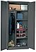 Hallowell HWG6CC6478-4CL DuraTough Series Galvanite Heavy-Duty 16 Gauge All-Welded Combination Cabinet, Solid Door Color, 36" Width x 24" Depth x 78" Height, Charcoal