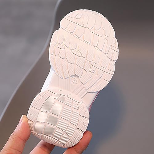 Betadog Girls Glitter Sneakers Lightweight Kids Tennis Shoes Kids Athletic Shoes Youth Girls Slip-On Athletic Sneakers (Red-8, 12)2