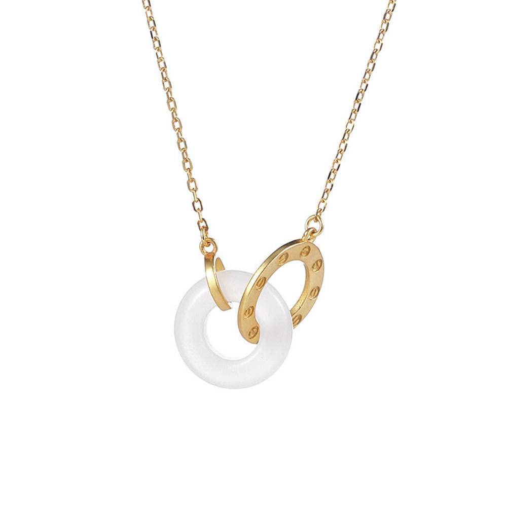 Collier d'or 18 Carats en or jaune véritable maille raffinée pour femme - 6