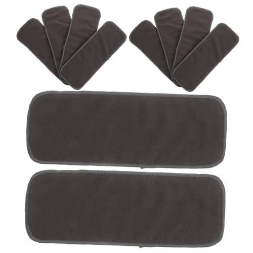 Toddmomy 10 Piezas De Carbón De Bambú Inserto De Pañal Almohadillas Para Orejas De Carbón Lavables Para Bebés Almohadillas De Entrenamiento Reutilizables Pañal De Bebé Grey