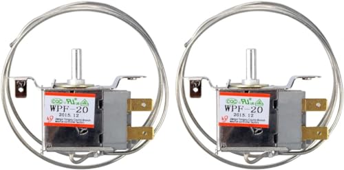 RUIAN Mini Fridge Thermostat Universal 2Pin WPF-20 freezer thermostat controller, 2pcs