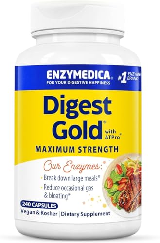 Enzymedica, Digest Gold + ATPro, Maximum Strength Enzymes, 45 Capsules