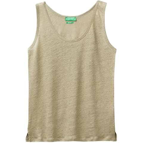 Débardeur Benetton Vert Militaire Cover