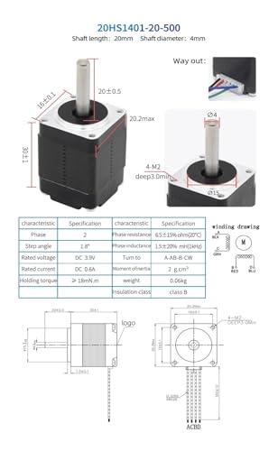 Moteur pas à pas Nema 8 hybride pour l'automatisation de dispositifs médicaux - 4