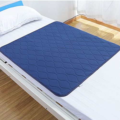 Waterproof Diaper Pad Bed Sheet for Elderly Adult Paralyzed Patient Machine Washable Breathable Large Size Non-Slip (90 * 100cm)
