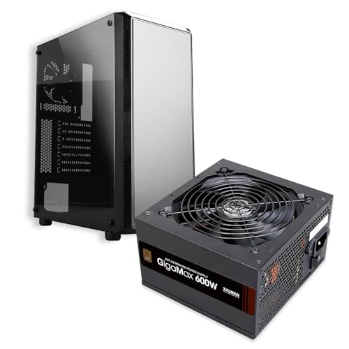 Gabinete para PC Zalman S4 Mid Tower ATX con Fuente de Poder 600W 80 Plus Bronze miniatura 1