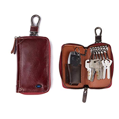 Preisvergleich Produktbild Schlüsseletui Auto, RFID Schutz Autoschlüssel, Smart Bluetooth Schlüsseletui GPS Anti-Lost Sicherheit Autoschlüssel Tasche