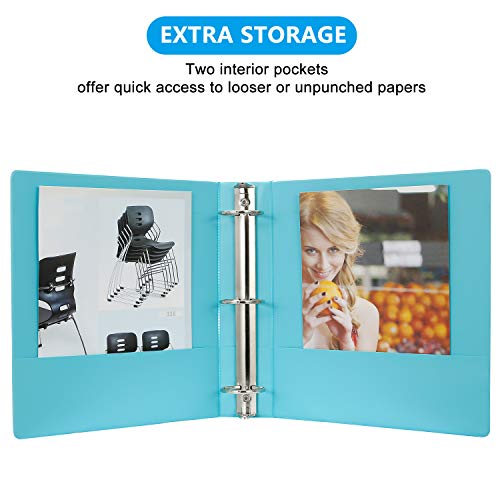 2-Inch-3-Ring-BindersSEEKIND-2-Round-Ring-View-Presentation-View-BindersHolds-Up-to-8511-PaperCustomizable-Clear-Coverfor-HomeOfficeand-School-Supply4-Pack