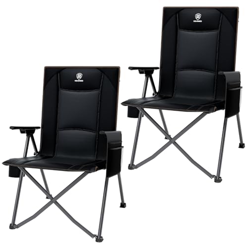 EVER ADVANCED Campingstuhl Faltbar Rückenverstellbar in 4 Positionen 160KG...