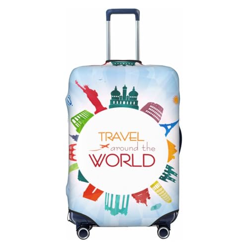 Travel Luggage Cover,Travel Blue Suitcase Protector Protector Elastic Anti-Scratch Washable, Suitcase Cover For Wheeled Suitcase Kid Adult Travel Baggage Accessories,Small