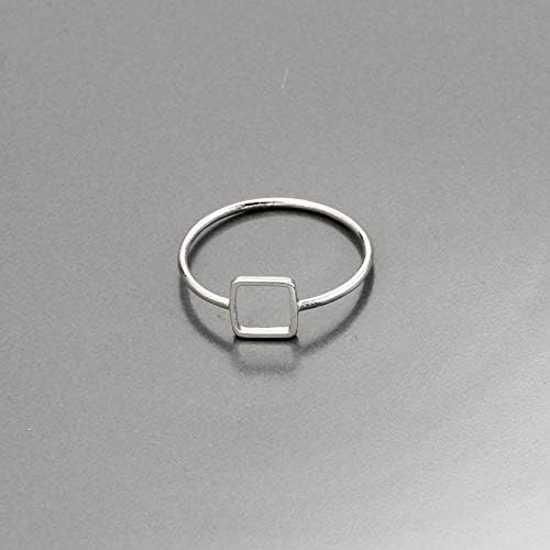 Miniatura 5 de LOYJOY Geometric Square Midi Rings For Women Men Jewelry Minimalist Anillos Gold Color Stacking Rings Bisuteria Anel