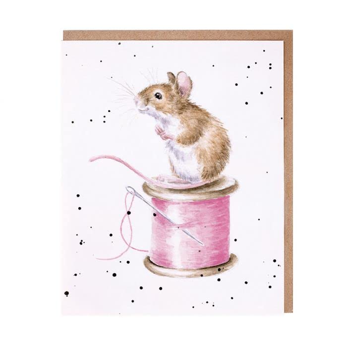 Wrendale Designs Greeting Card - SEW IT BEGINS (Mouse)