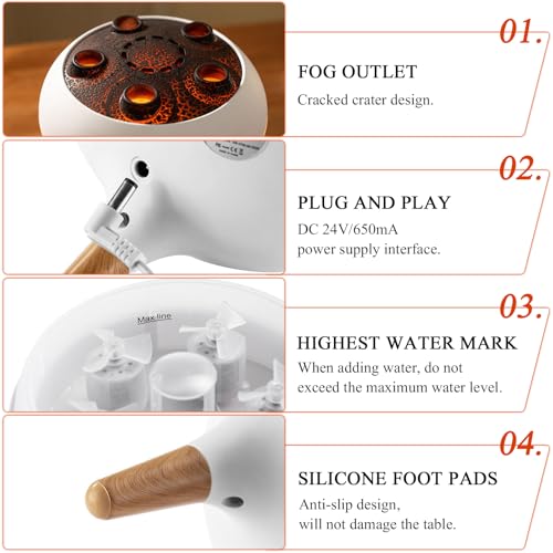 Difusor aromático eléctrico Jellyfish con luces y temporizador miniatura 6
