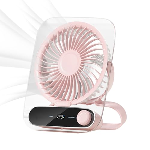 Ventilador De Escritorio Silencioso,Ventilador Personal Plegable Silencioso - Alimentado Por Batería Portátil Luces Nocturnas Para Casa Senderismo Playa Viaje Ventilador de mesa r