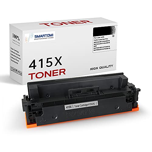 SMARTOMI 415X Cartucho de tóner Compatible para HP 415X W2030X para HP Color Laserjet Pro M454dn M454dw M479dw M479fnw M479fdn M479fdw (sin Chip) Cover
