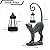 IVCOOLE Resin Cat Statue with Solar Lantern, Eye-catching Garden Sculpture Decor?15.3" Height Outdoor Figurine for Garden Yard Patio Decorations?Birthday Gifts