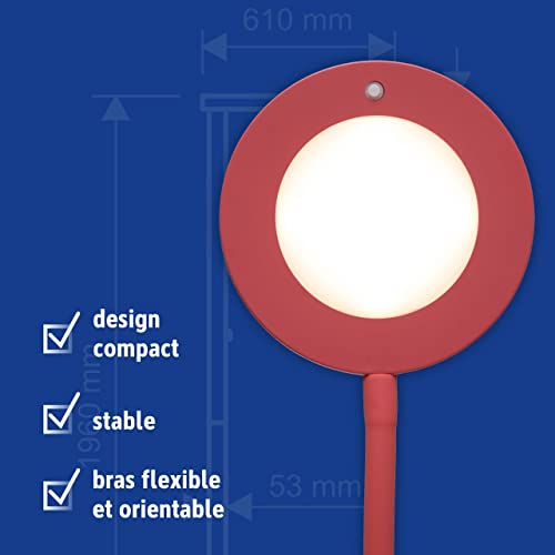 Lampe LED MAULjoy peu encombrante de bureau flexible 3000K rose - 6