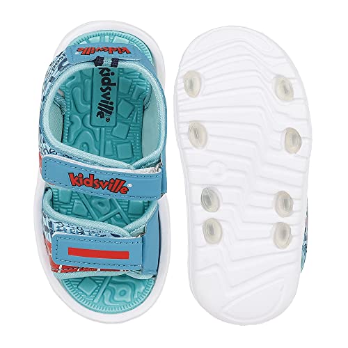 Image of Kidsville Kids Boys Printed Multicolor Sandals
