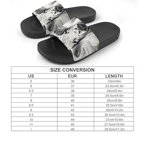 Highland Cattle Sunflower Windmill Farmhouse House Sandals Non-Slip Bathroom Slippers Beach Summer Shoes for Men Women2