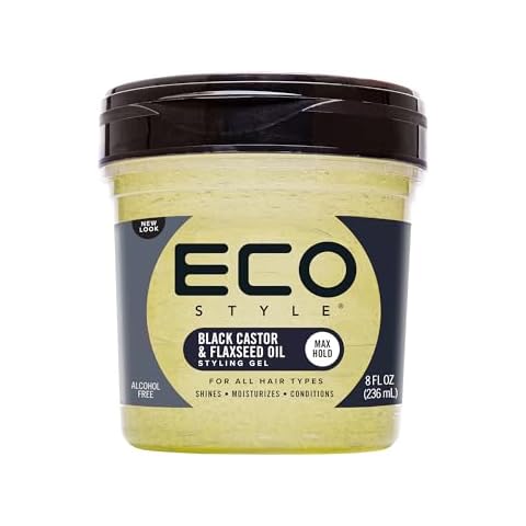 Eco Style Black Castor and Flaxseed Oil Styling Gel Cover