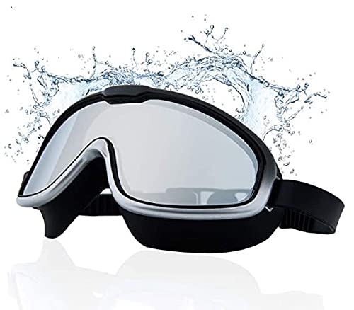 Mokshith Swimming Goggles Silicone Anti-Fog, UV Protection for Adults Men Women Kids with Protection Case Kit- No Leaking Swim Glasses Professional Adjustable Strap Comfort fit