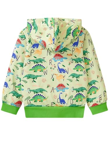 Toddler Kids Zip Up Hoodie Sweatshirt Fall Clothes Boys Hooded Jacket 2-7 Years2