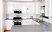 DecoBasics Cabinet Hinges Brushed Nickel for Kitchen Cabinets Doors (25 Pair -50 Pcs) -1/2