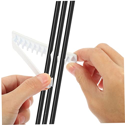 Artibetter 4 piezas Abrazaderas para cables Clip bajo escritorio para gestión adhesiva de cables miniatura 7