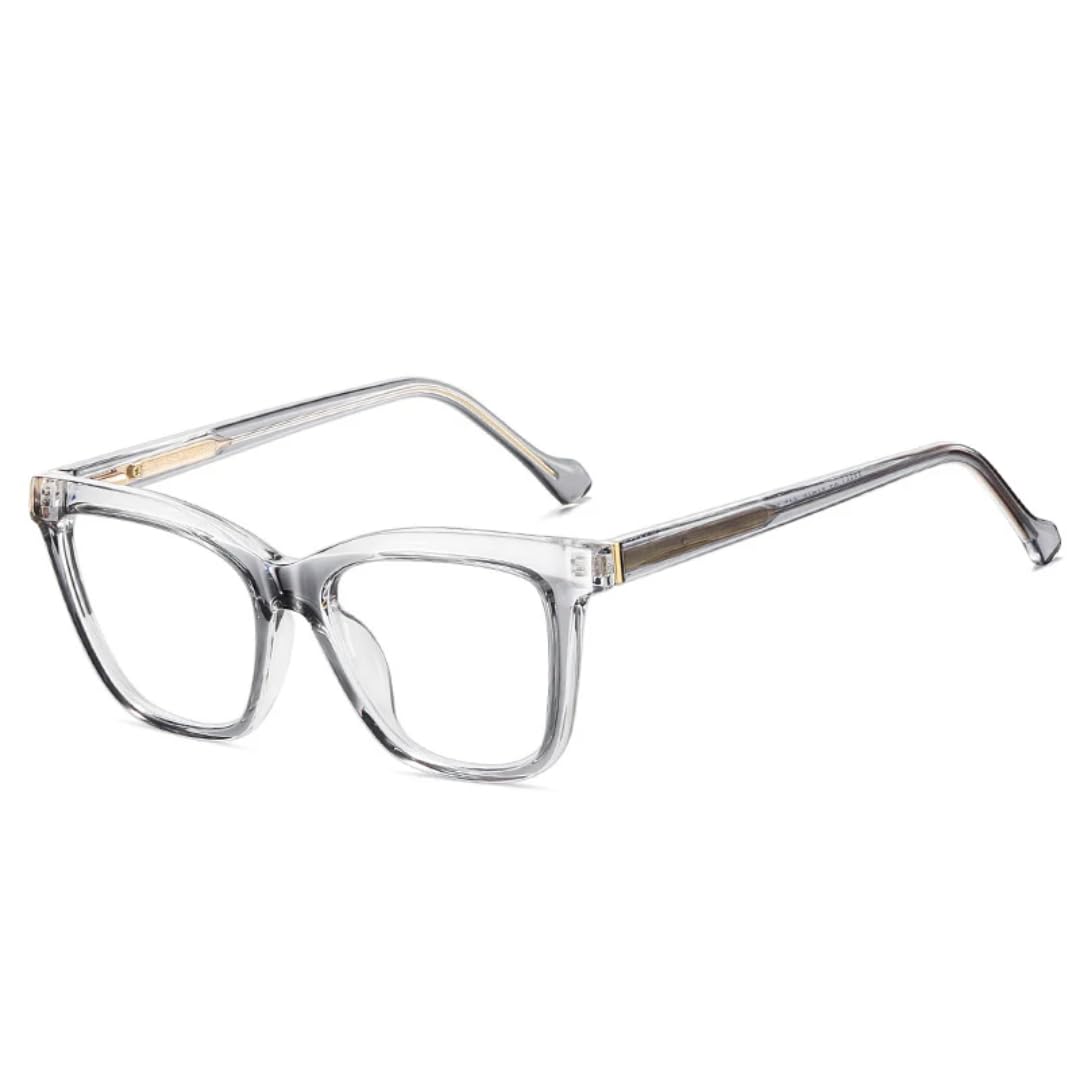 Montatura per occhiali da vista con montatura a forma di occhio di gatto, stile retrò, da donna, da uomo, con cerniera a molla, montatura bicolore