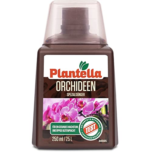 Plantella Orchideendünger 250ml für 25l - Gesundes Wachstum und üppige Blütenpracht für alle Arten von Orchideen - NPK Orchideen Dünger Flüssigdünger