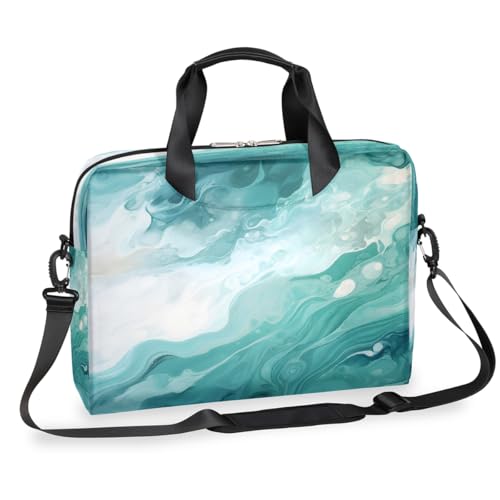 Maletín para laptop de 15.6 pulgadas con diseño mármol azul miniatura 1