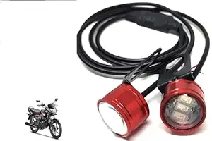 Red Colour 6 Led Strobe Light for Bike | Warning Emergency Police Light | Motorcycle Strobe Light | Compatible with Honda CB Shine