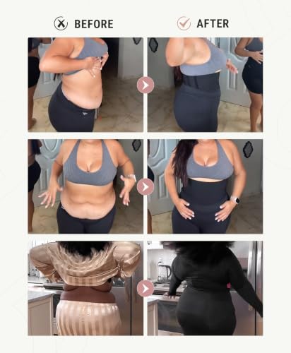 Image of FeelinGirl Waist Trainer for Women Trimmer Belt Waist Cincher Tummy Wrap Plus Size Snatch Bandage Body Shaper