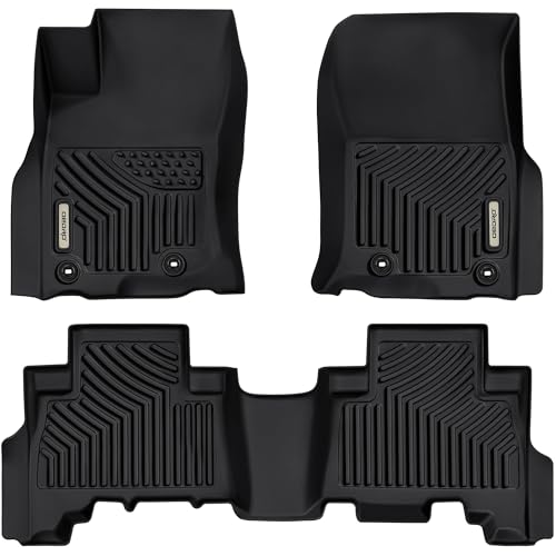 OEDRO Floor Mats Fit for Toyota 4Runner 2024-2013 / Lexus GX460 2014-2023, TPE All-Weather 4Runner Car Mats Includes 1st and 2nd Row Full Set Liners, Black by OEDRO - Image 9