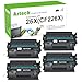 Aztech 4PK 9,000 High Yield Compatible for HP 26X CF226X 26A CF226A MFP M426fdw M402n Toner Cartridge for HP Laserjet Pro M402n M402dn M402dw M402d, MFP M426dw M426fdw M426fdn Toner Printer Black Ink