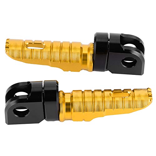 Front Foot Pegs,Pair Of Front Foot Pegs Aluminum Alloy Pedals Fit For Z125 Pro Z250/Sl Z400 Z900(Gold) #TOP6